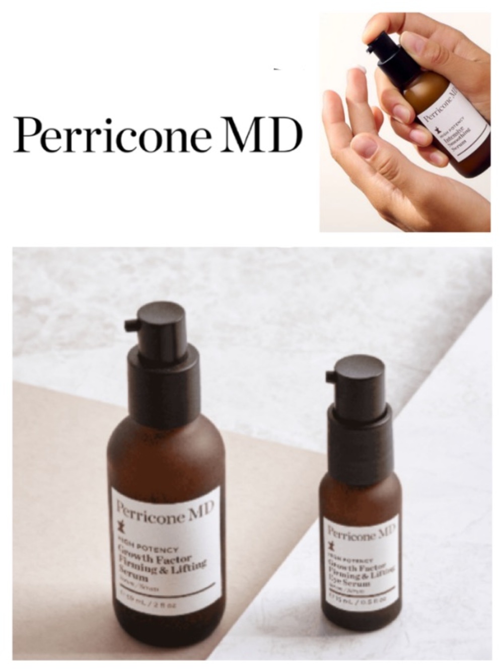 Perricone MD High Potency Amine Face Lift & Eye Lift BUNDLE